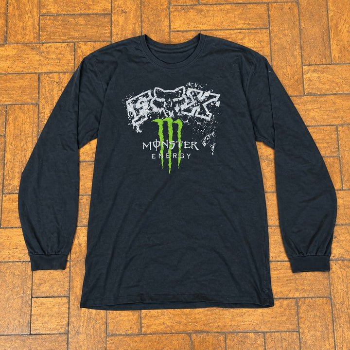 Longsleeve Wild Circuit preta, flatlay