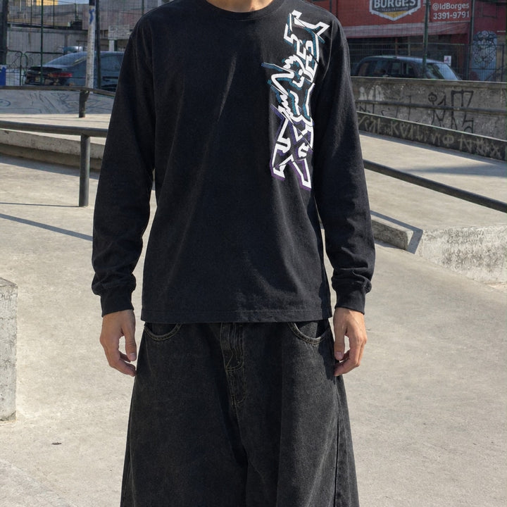 Longsleeve Violet Velocity preta, tryon