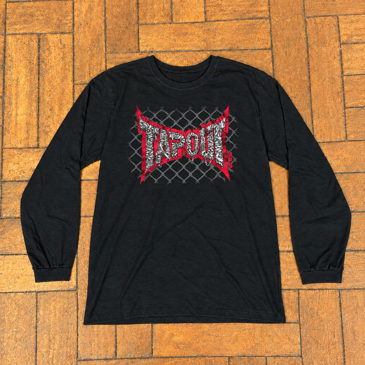 Longsleeve Scarlet Wire preta, flatlay
