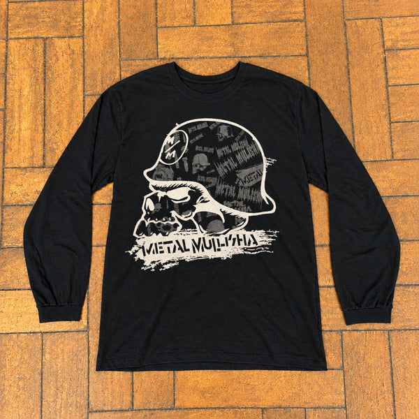 Camiseta Camiseta Manga Longa Y2K Unissex Skul...